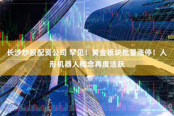 长沙炒股配资公司 罕见！黄金板块批量涨停！人形机器人概念再度活跃