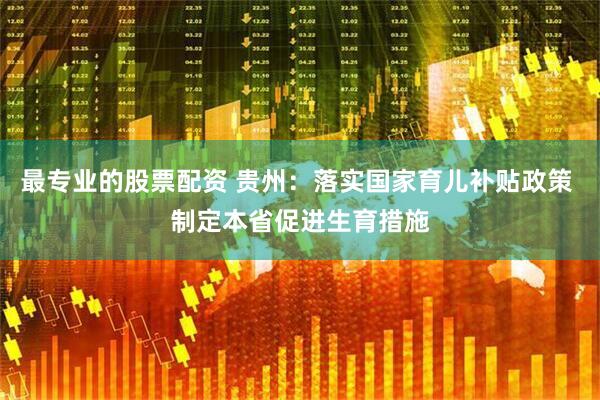 最专业的股票配资 贵州：落实国家育儿补贴政策 制定本省促进生育措施